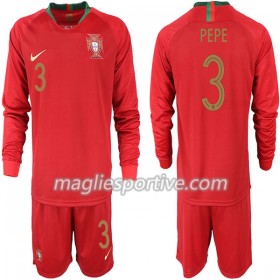 Completo Calcio Portogallo PEPE 3 Bambino Divisa Prima Mondiali 2018 ML